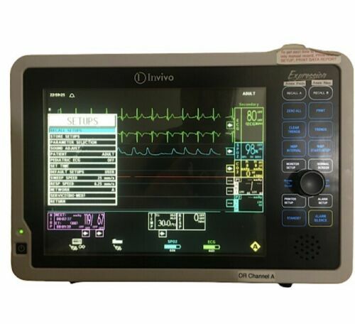 Invivo Expression MRI Patient Monitor Only With power supply Monitor