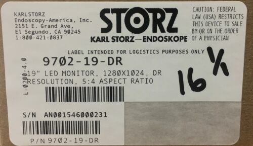 NEW Karl Storz 9702-19-DR Barco MED190R 19" Led Display Monitor