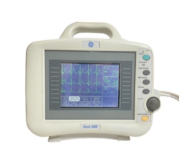GE Dash 2000 ECG NIBP Patient Monitor