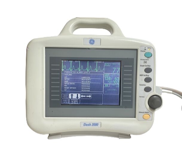 GE Dash 2000 ECG NIBP Patient Monitor