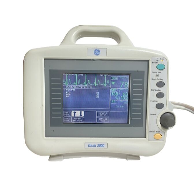 GE Dash 2000 ECG NIBP Patient Monitor