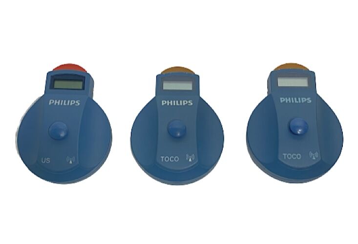 Philips Avalon CTS M2720A Docking Station With Wireless TOCO Transducer & Interconnect Cable Fetal Monitor