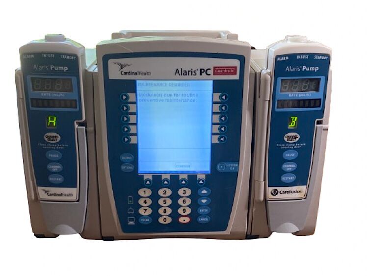 CARDINAL HEALTH Alaris pc 8000 infusion pump With 2 8100 IV Module Pump IV Infusion