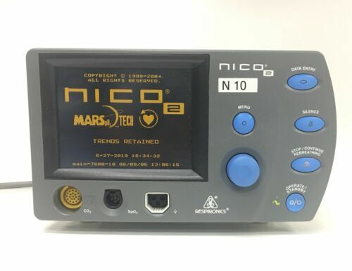 Respironics NICO 2 Cardiac Cardiopulmonary Mode 7600 Monitor