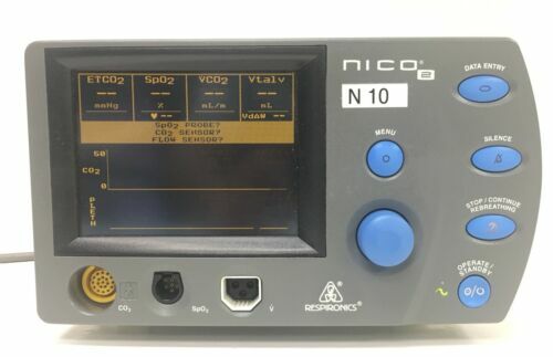 Respironics NICO 2 Cardiac Cardiopulmonary Mode 7600 Monitor