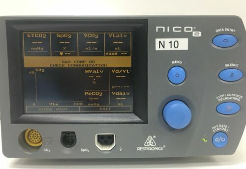 Respironics NICO 2 Cardiac Cardiopulmonary Mode 7600 Monitor