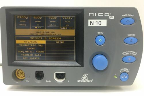 Respironics NICO 2 Cardiac Cardiopulmonary Mode 7600 Monitor