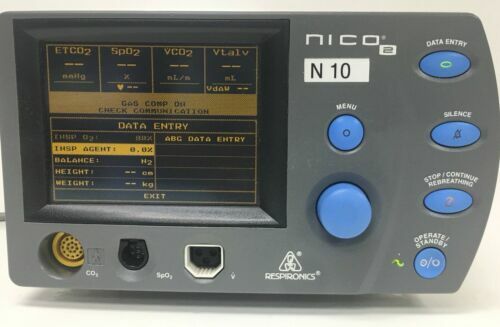 Respironics NICO 2 Cardiac Cardiopulmonary Mode 7600 Monitor