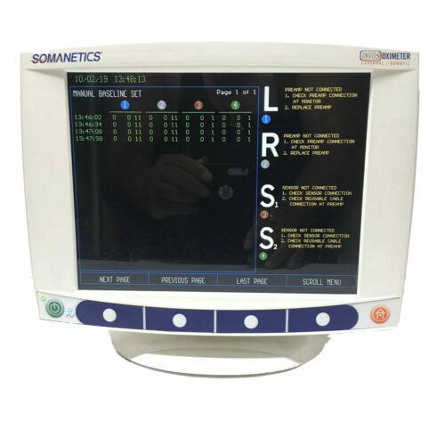 Somanetics INVOS Model 5100C Oximeter Cerebral/Somatic System Monitor