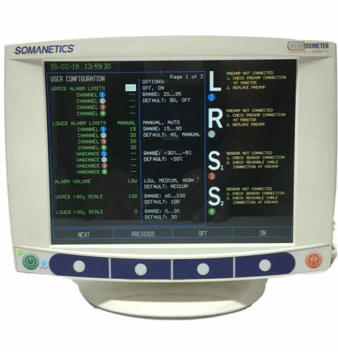 Somanetics INVOS Model 5100C Oximeter Cerebral/Somatic System Monitor
