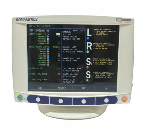 Somanetics INVOS Model 5100C Oximeter Cerebral/Somatic System Monitor