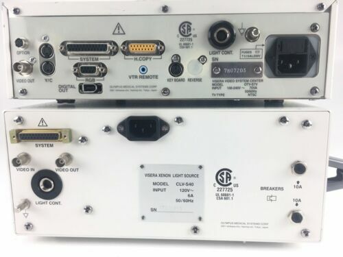 OLYMPUS Visera S7 CLV-S40 Visera System W/S7 Processor ,CLV-S40 Light Source and Laparoscope A4941A