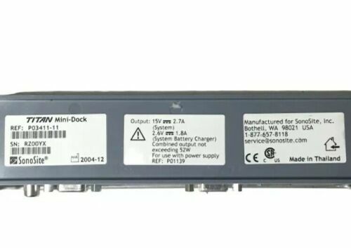 SonoSite Mini-Dock for Sonosite Titan or Micromaxx Ultrasound systems . REF-P-03411-11