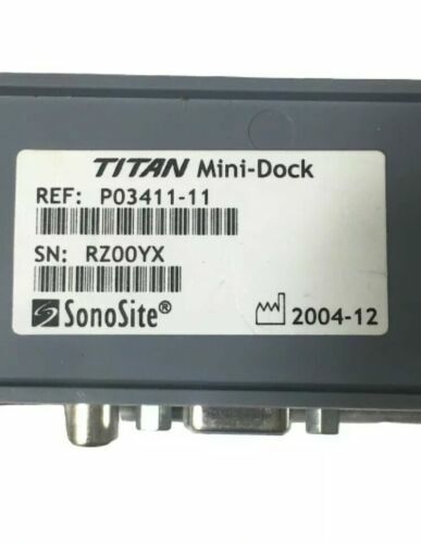 SonoSite Mini-Dock for Sonosite Titan or Micromaxx Ultrasound systems . REF-P-03411-11