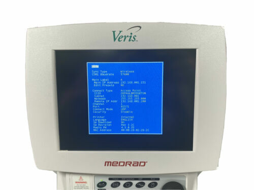 Medrad Veris 8600 MR Wireless Remote Display Monitoring System With Printer Monitor