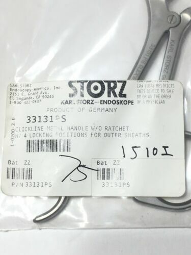 Karl Storz 33131PS Clickline Metal Handle W/O Ratchet, W/4 Locking Positions