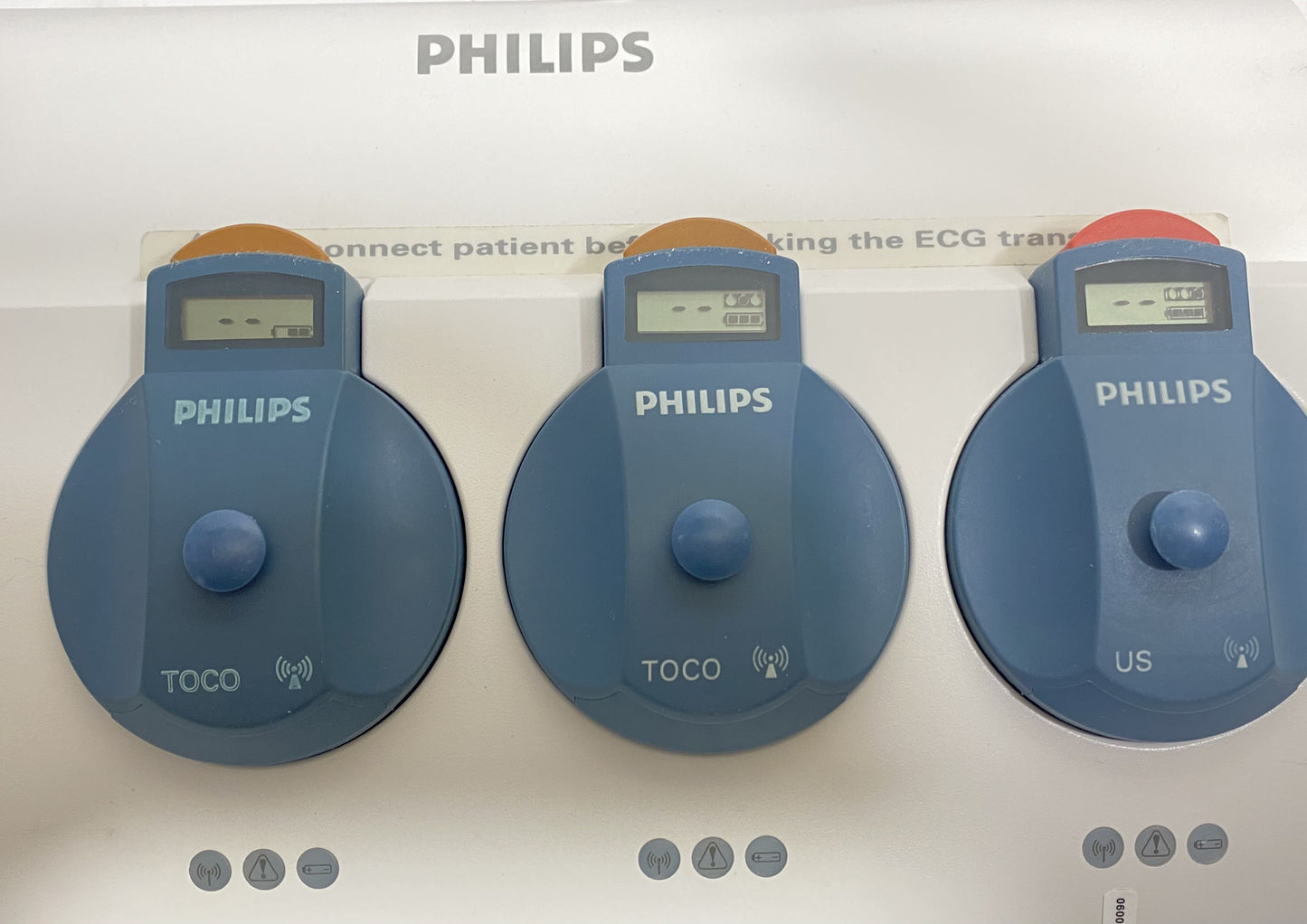 Philips Avalon CTS M2720A Docking Station With Wireless TOCO Transducer & Interconnect Cable Fetal Monitor