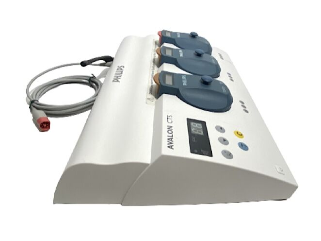 Philips Avalon CTS M2720A Docking Station With Wireless TOCO Transducer & Interconnect Cable Fetal Monitor