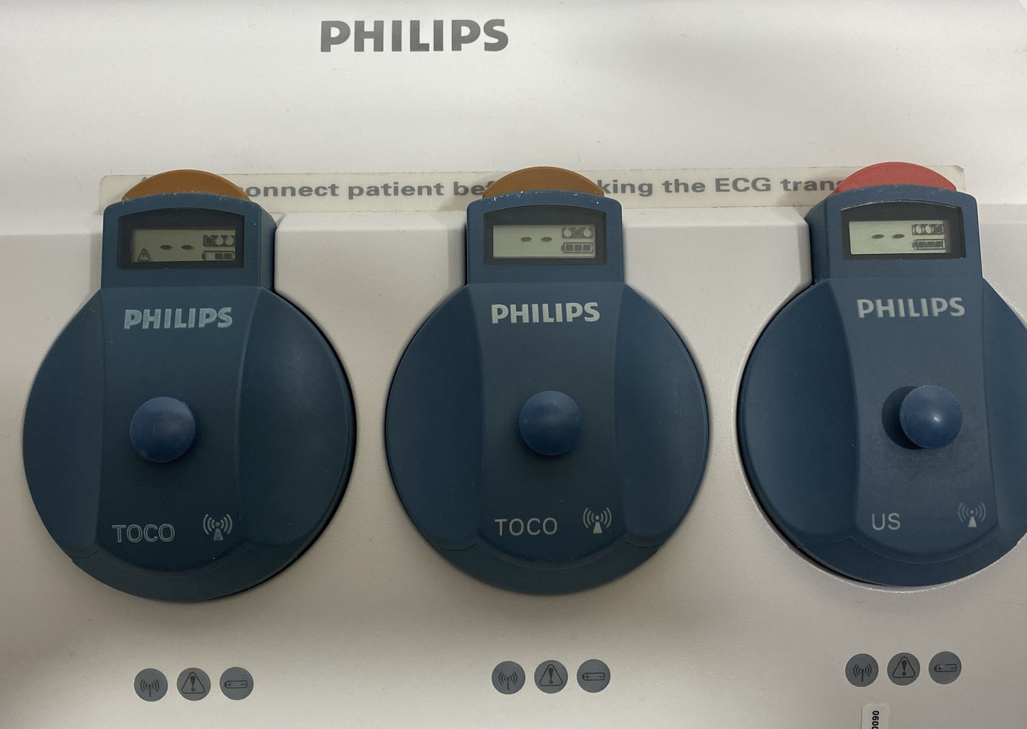 Philips Avalon CTS M2720A Docking Station With Wireless TOCO Transducer & Interconnect Cable Fetal Monitor