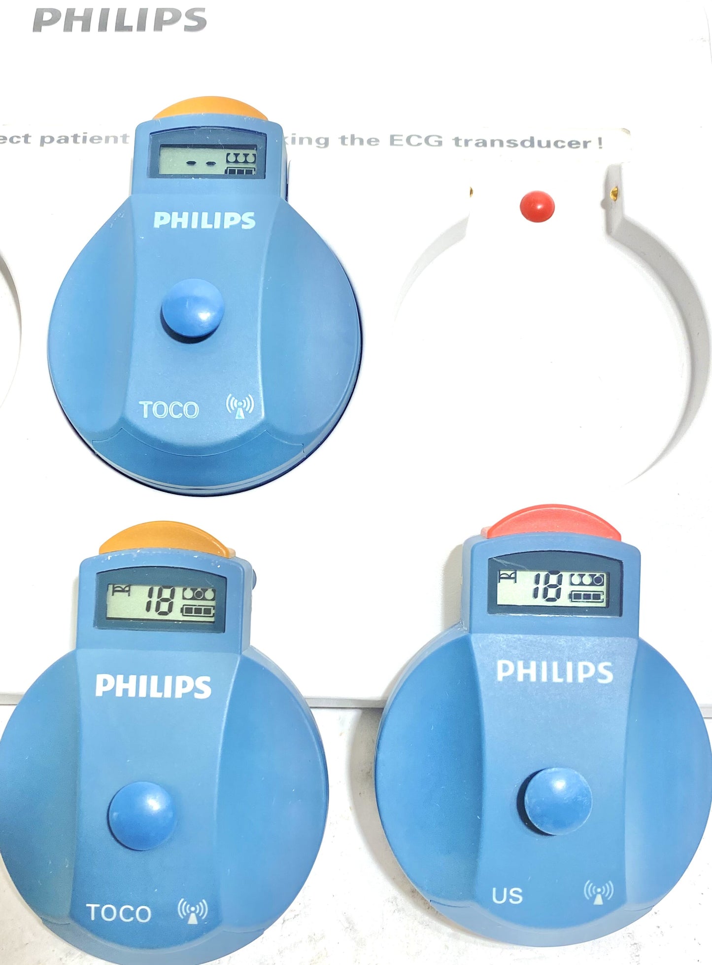 Philips Avalon CTS M2720A Docking Station With Wireless TOCO Transducer & Interconnect Cable Fetal Monitor