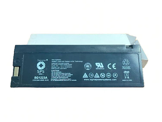 BATTERY SPS SG1223A 2.3Ah Sigma Power Systems {NEW} Defibrillator