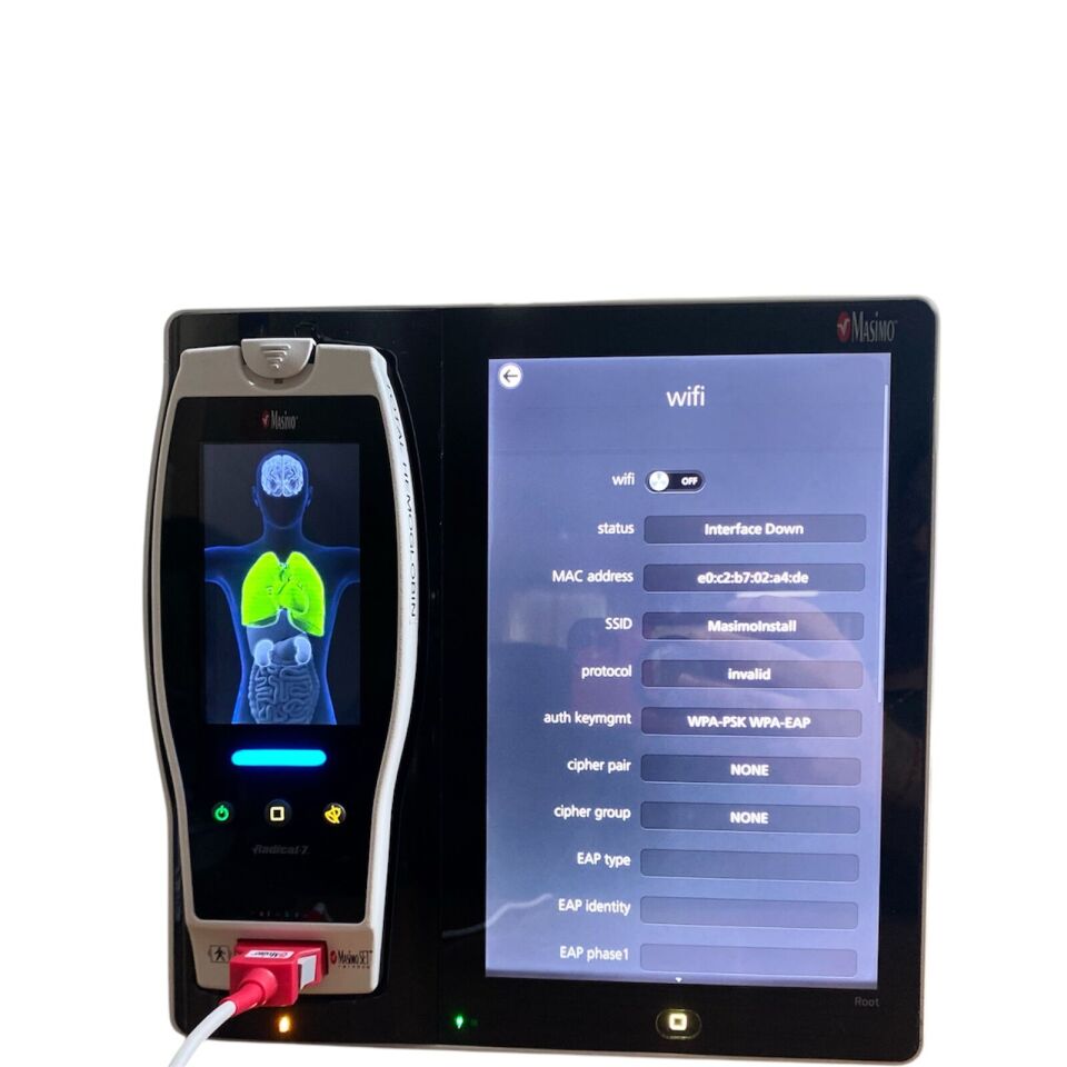 MASIMO Root Multiparameter SpHb,SpCo,Pvi,SpO2 With Radical-7 Touch Screen Monitor Monitor
