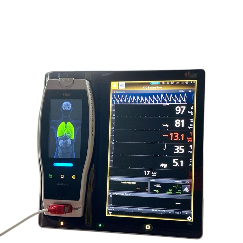 MASIMO Root Multiparameter SpHb,SpCo,Pvi,SpO2 With Radical-7 Touch Screen Monitor Monitor
