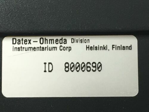 Datex Ohmeda 8000156-00 Cassette